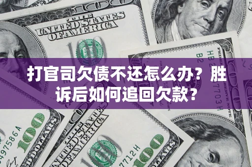 武汉打官司欠债不还怎么办？胜诉后如何追回欠款？