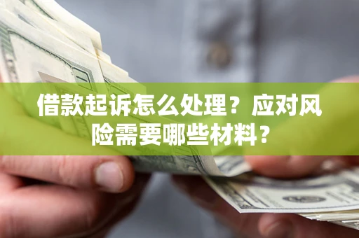 武汉借款起诉怎么处理？应对风险需要哪些材料？