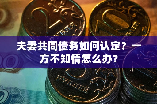 武汉夫妻共同债务如何认定？一方不知情怎么办？