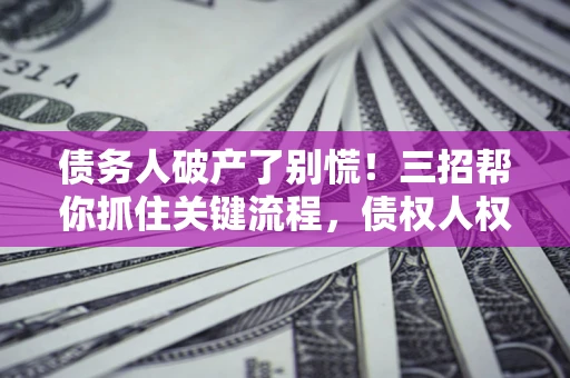 武汉债务人破产了别慌！三招帮你抓住关键流程，债权人权益不再缩水
