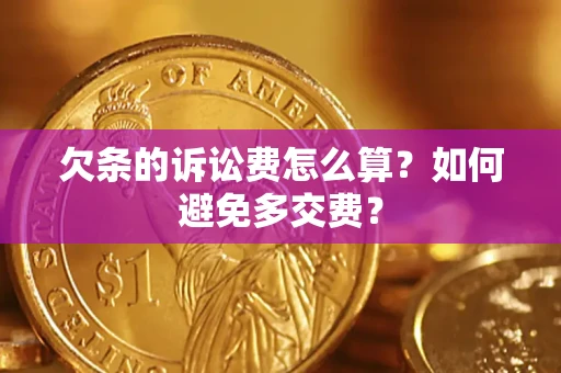 武汉欠条的诉讼费怎么算？如何避免多交费？