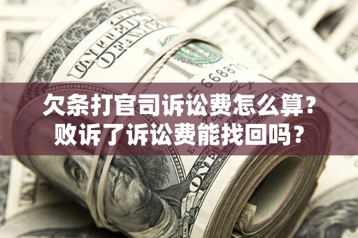 武汉欠条打官司诉讼费怎么算？败诉了诉讼费能找回吗？